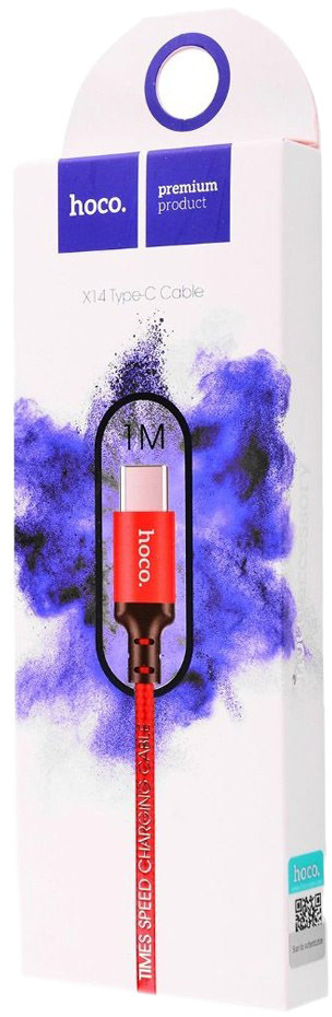 

Кабель Hoco X14 X14MICRO1MREDBLACK USB - Micro USB 1 м