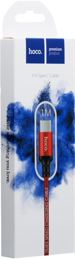 

Кабель Hoco X14 X14TYPEC1MREDBLACK USB - USB type-C 1 м