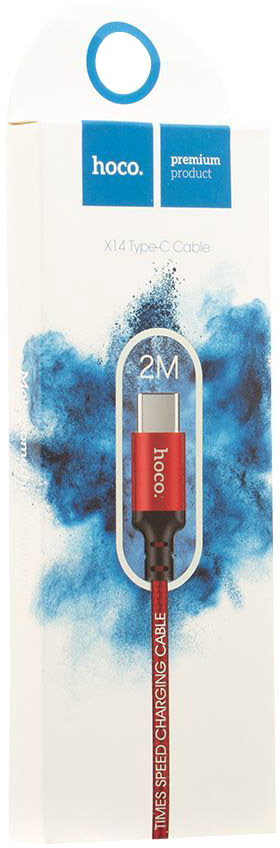 

Кабель Hoco X14 X14TYPEC2MREDBLACK USB - USB type-C 2 м