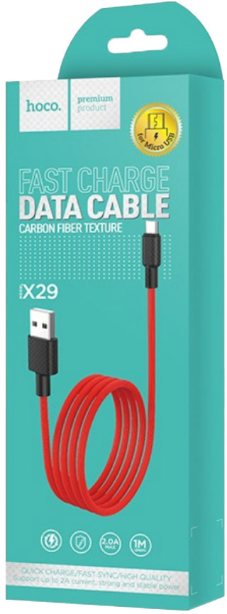 

Кабель Hoco X29 X29MICRORED USB - Micro USB 1 м