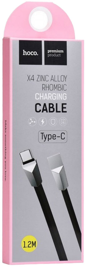 

Кабель Hoco X4 X4TYPECBLACK USB - USB type-C 1,2 м