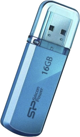

Флешка Silicon Power Helios 101 Blue 16 ГБ SP016GBUF2101V1B