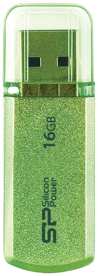 

Флешка Silicon Power Helios 101 Green 16 ГБ SP016GBUF2101V1N