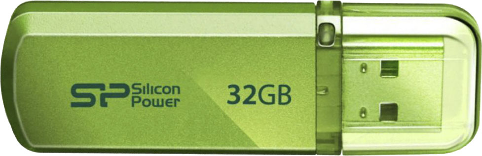 

Флешка Silicon Power Helios 101 Green 32 ГБ SP032GBUF2101V1N
