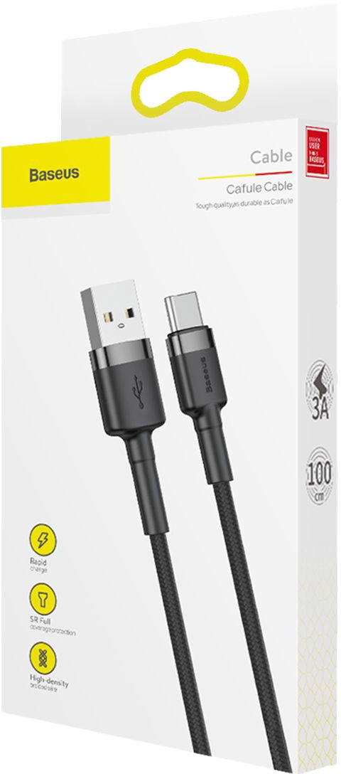 

Кабель Baseus Cafule CATKLF-BG1 USB - USB type-C 1 м