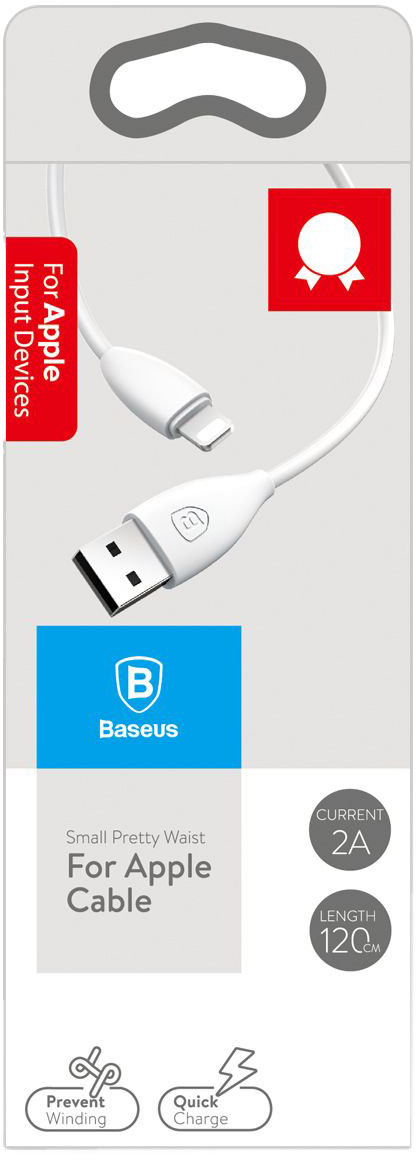 

Кабель Baseus Small Pretty Waist CALMY-02 USB - Apple Lighting 1,2 м