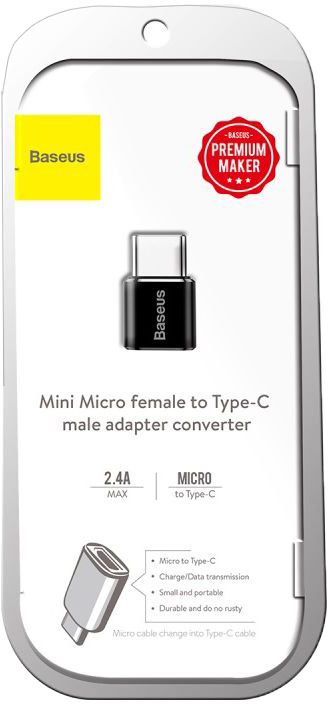 

Переходник Baseus CAMOTG-01 Micro USB - USB type-C