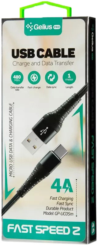 

Кабель Gelius Fast Speed 2 GP-UC05C USB - USB type-C 1 м