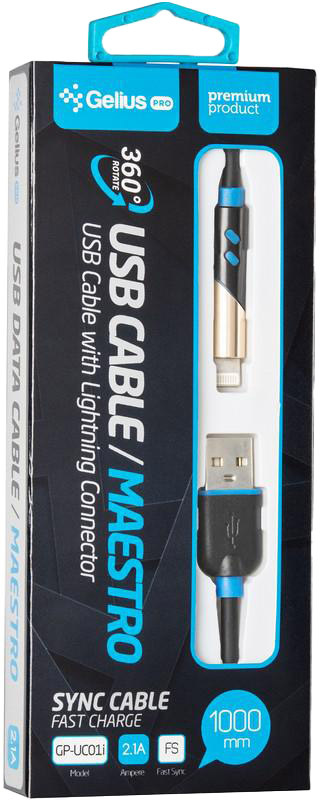 

Кабель Gelius Maestro GP-UC01I USB - Apple Lightning 1 м