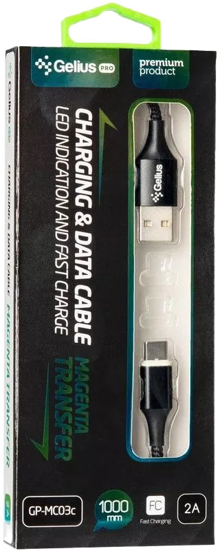 

Кабель Gelius Magenta GP-MC-03C USB - USB type-C 1 м