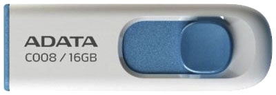 

Флешка Adata C008 White/Blue 16 ГБ 72982