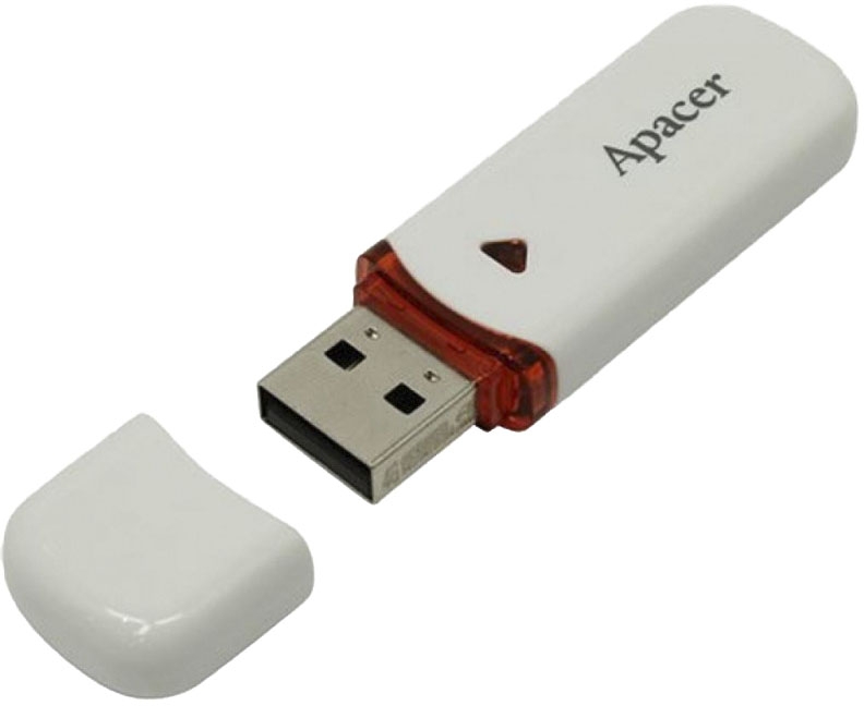 

Флешка Apacer AH333 White 16 ГБ AP16GAH333W-1
