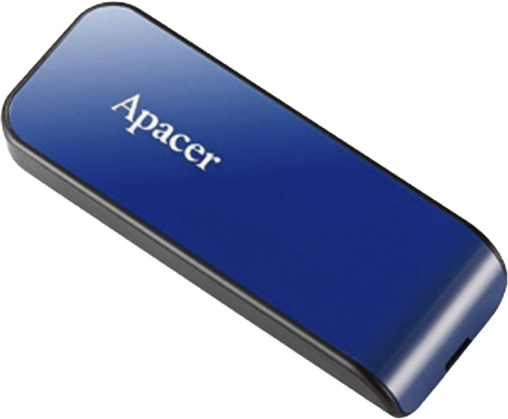 

Флешка Apacer AH334 Blue 32 ГБ AP32GAH334U-1