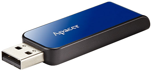 

Флешка Apacer AH334 Blue 64 ГБ AP64GAH334U-1