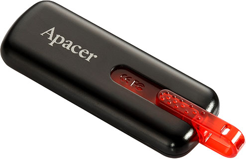 

Флешка Apacer AH326 Black 16 ГБ AP16GAH326B-1