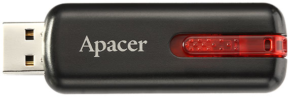 

Флешка Apacer AH326 Black 64 ГБ AP64GAH326B-1
