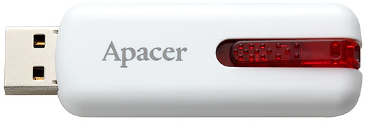 

Флешка Apacer AH326 White 32 ГБ AP32GAH326W-1