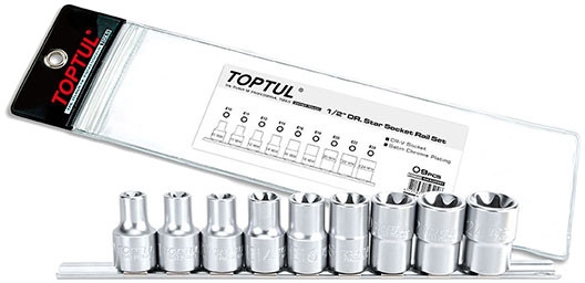 

Набор торцевых головок Toptul GAAG0901 9 шт.