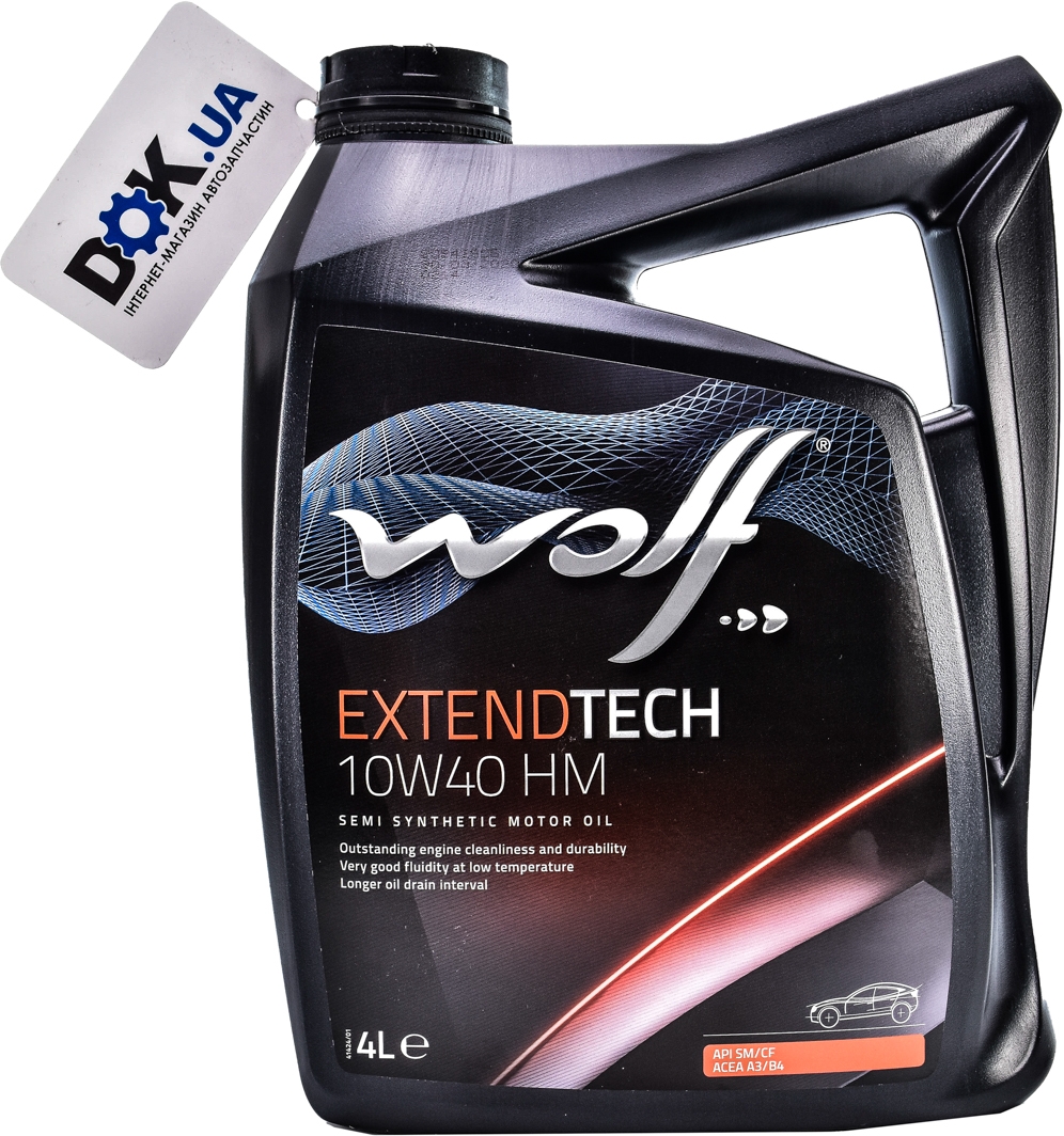 

Моторное масло Wolf Extendtech HM 10W-40 полусинтетическое 8302213