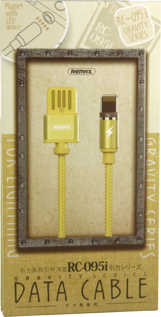 

Кабель Remax Gravity RC-095IGOLD USB - Apple Lightning 1 м