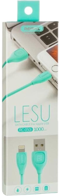 

Кабель Remax Lesu RC-050IBLUE USB - Apple Lighting 1 м