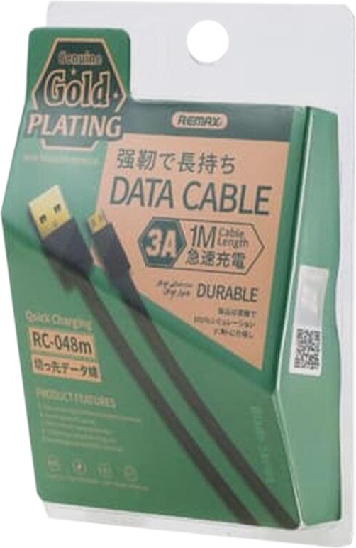 

Кабель Remax Plating RC-048MBLACK USB - Micro USB 1 м