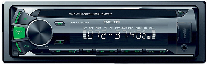 

Магнитола Cyclone MP-1019G MBT 2098