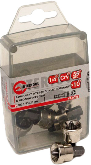

Набор бит Intertool VT-0025 10 шт.