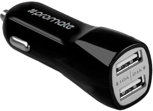 

USB переходник на прикуриватель Promate VIVID-BLACK