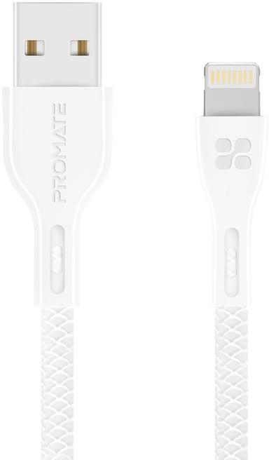 

Кабель Promate POWERBEAM-I-WHITE USB - Apple Lightning 1,2 м