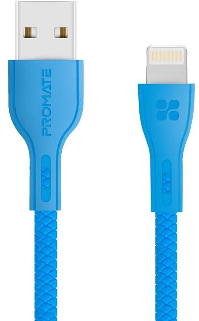 

Кабель Promate POWERBEAM-I-BLUE USB - Apple Lightning 1,2 м