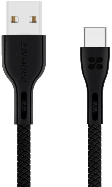 

Кабель Promate POWERBEAM-C-BLACK USB - USB type-C 1,2 м