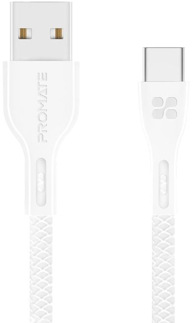 

Кабель Promate POWERBEAM-C-WHITE USB - USB type-C 1,2 м