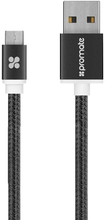 

Кабель Promate LINKMATE-U2M-BLACK USB - Micro USB 1,2 м