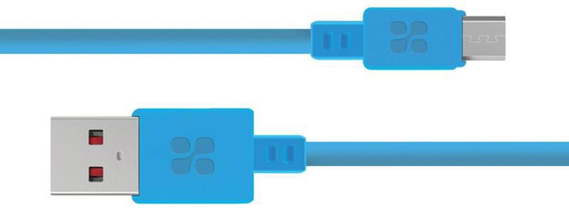 

Кабель Promate MicroCord-1 MICROCORD-1-BLUE USB - Micro USB 1,2 м