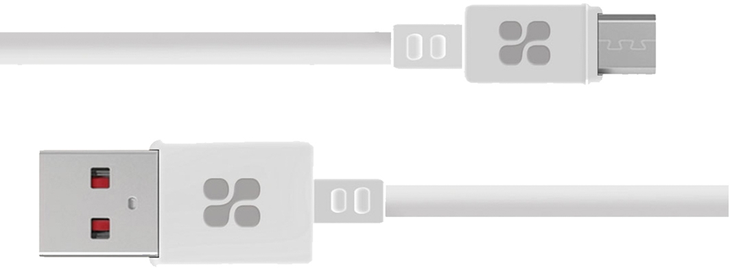 

Кабель Promate MICROCORD-2-WHITE USB - Micro USB 2 м