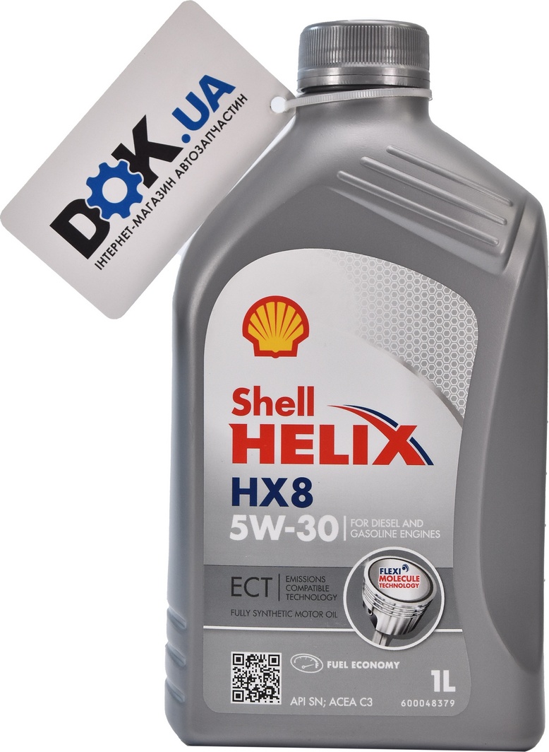 

Моторное масло Shell Helix HX8 ECT 5W-30 синтетическое 550048140