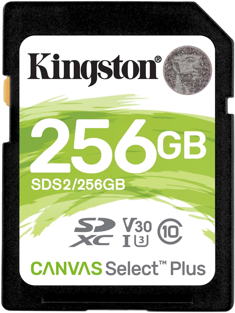 

Карта памяти Kingston Canvas Select Plus SDXC 256 ГБ SDS2/256GB