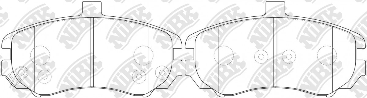 

Nibk PN0419 Тормозные колодки
