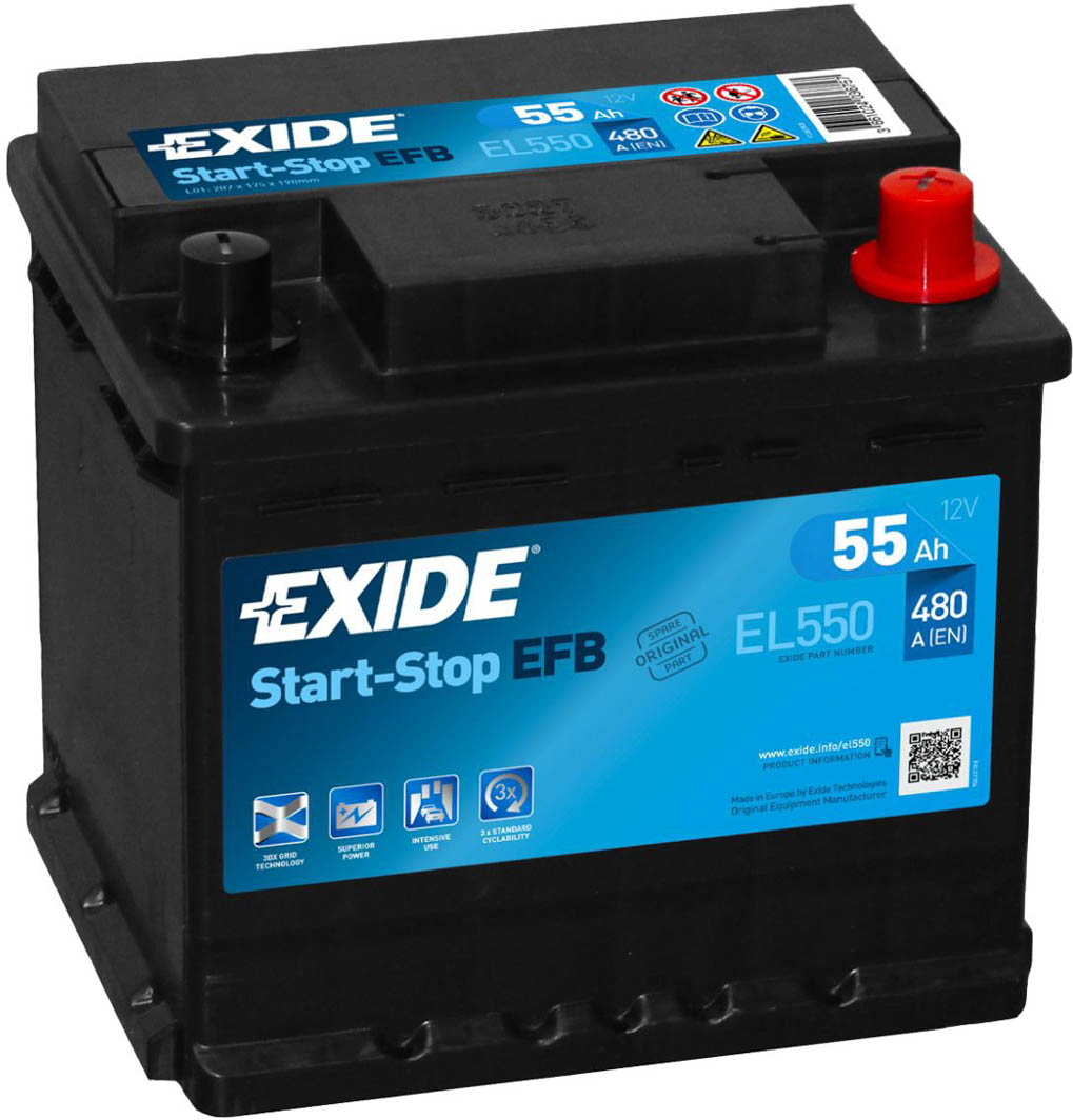 

Аккумулятор Exide 6 CT-55-R Start-Stop EFB EL550