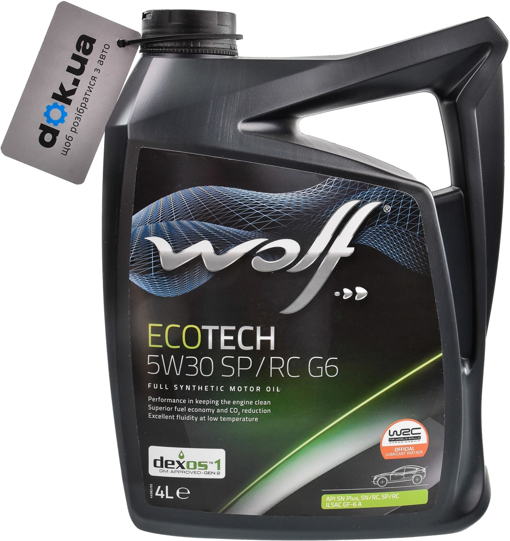 

Моторное масло Wolf Ecotech SP/RC G6 5W-30 синтетическое 1047292