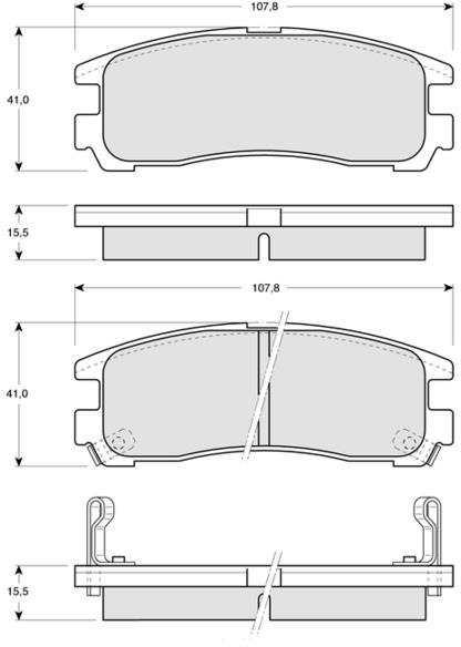 

Starline BDS230 Тормозные колодки