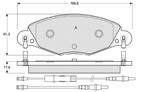 

Starline BDS346 Тормозные колодки