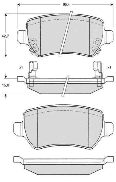 

Starline BDS320 Тормозные колодки