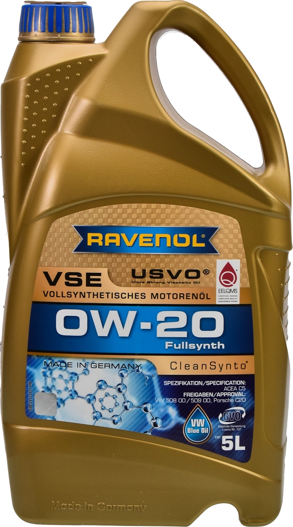 

Моторное масло Ravenol VSE 0W-20 синтетическое 1111112005