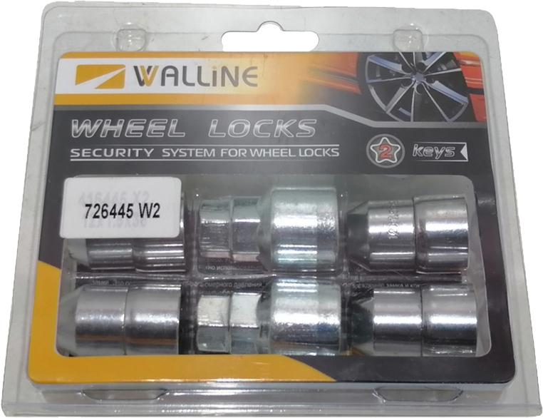 

Комплект гаек-секреток с ключом WALLINE 726445W2