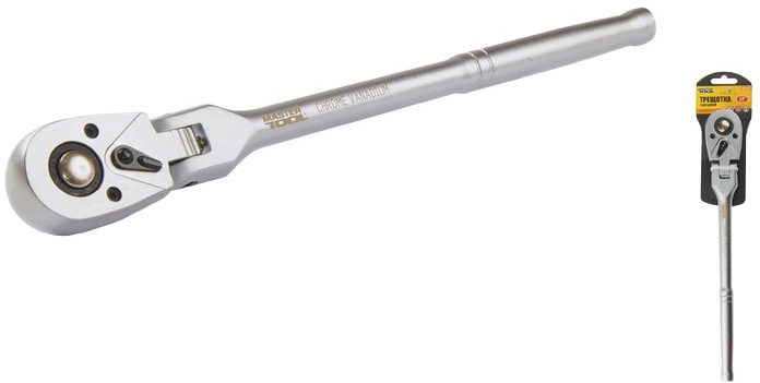 

Трещотка MasterTool 78-0144 с шарниром 1/2" 72 зубца 305 мм