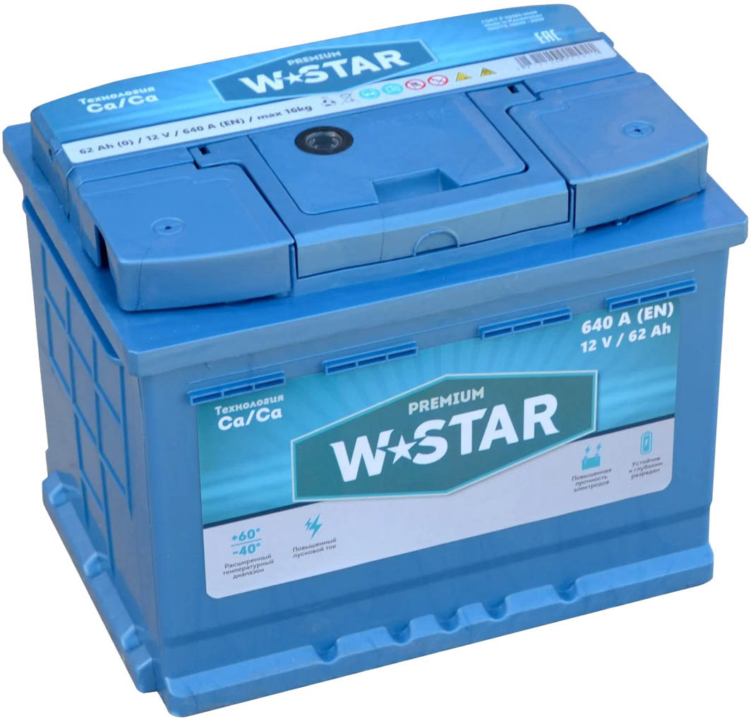 

Аккумулятор Kainar 6 CT-62-R W STAR Premium 173398
