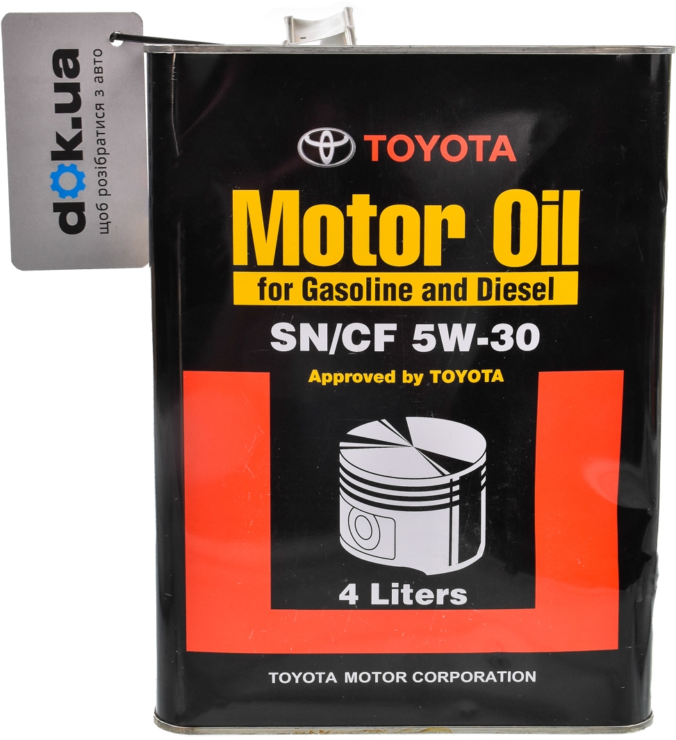 

Моторное масло Toyota Motor Oil SN/CF 5W-30 0888083322