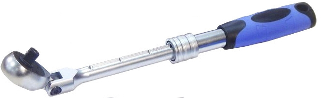 

Трещотка KingTul kraft KT-60130401K телескопическая с шарниром 1/2" 72 зубца 180 мм